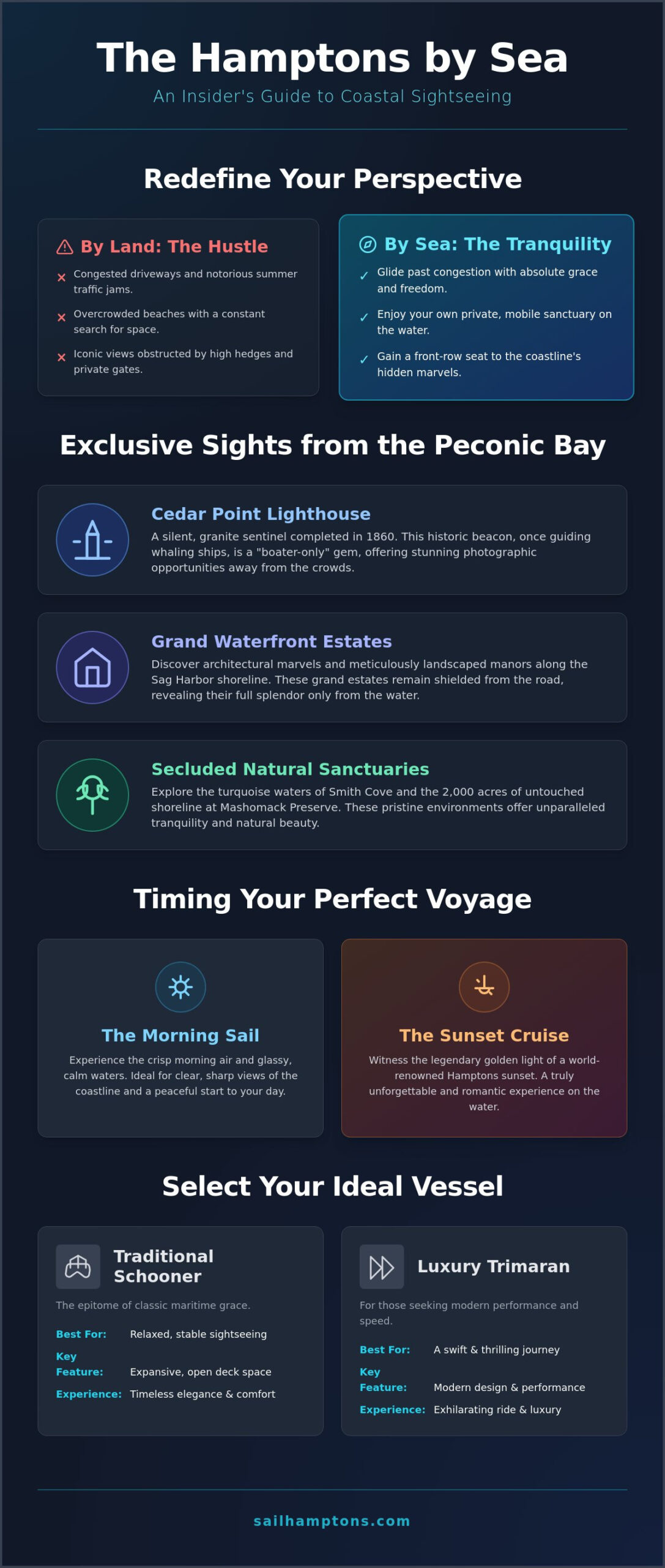 Top Sights to See on a Sag Harbor Boat Charter: A 2026 Insider’s Guide - Infographic