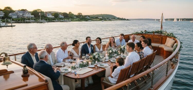 Small Wedding Reception on the Water in the Hamptons Small Wedding Reception on the Water in the Hamptons